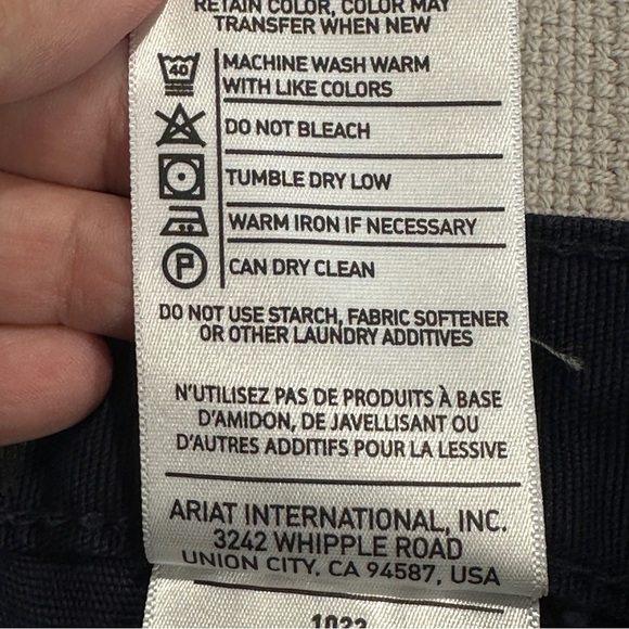 NEW Ariat M5 work pant, flame resistant, navy, size 40/34 - Picture 15 of 16